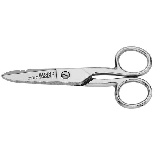 Electrician's Scissors, Nickel Plated - Klein Tools