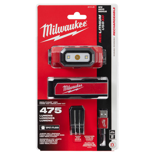 REDLITHIUM™ USB Hard Hat Headlamp - Milwaukee