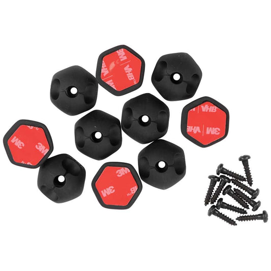 Self-Adhesive Cable Mounting Clips, 1 Slot (10-Pack) - Klein Tools