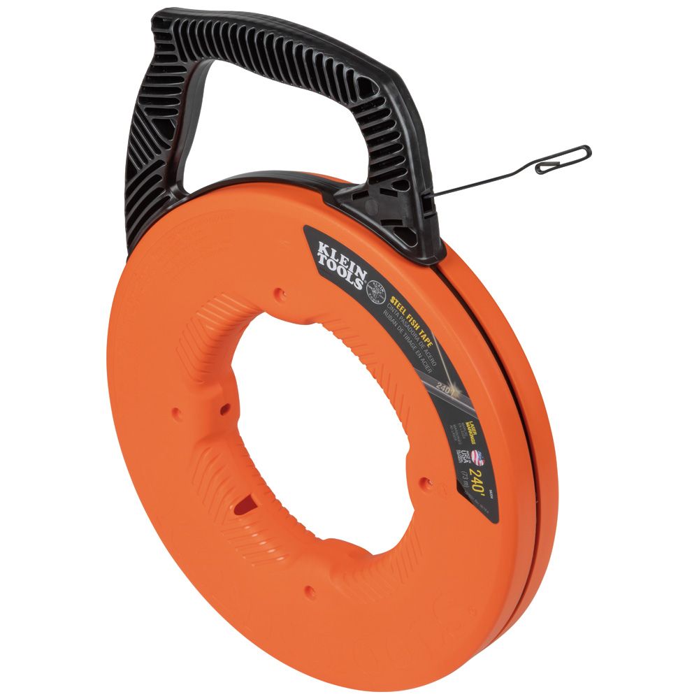 Steel Fish Tape, 1/8-Inch x 240-Foot - Klein Tools