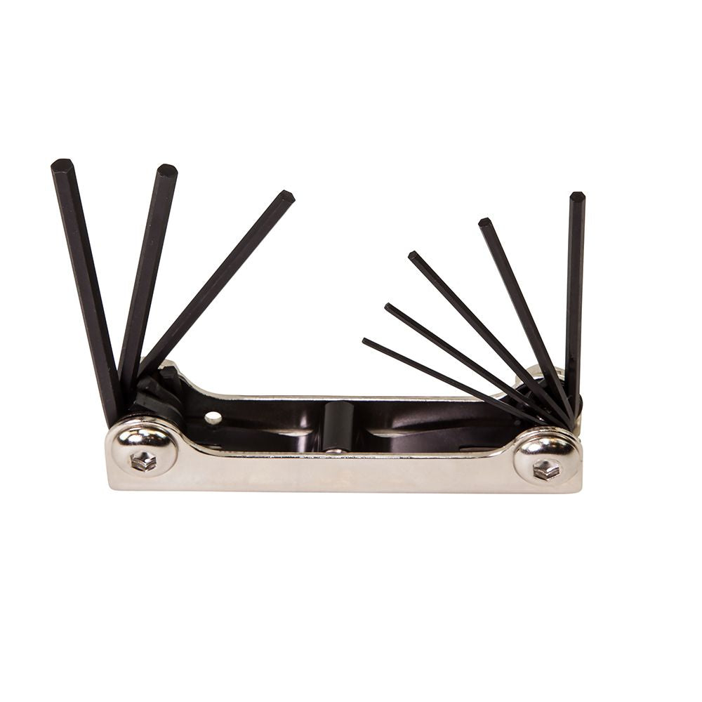 Folding Hex Key Set, 8-Key, SAE Sizes - Klein Tools