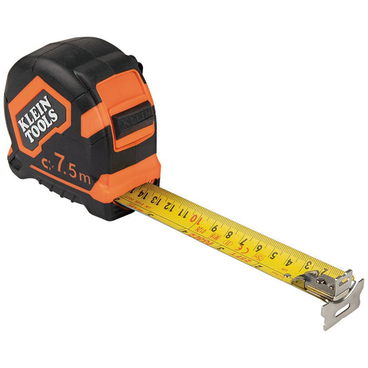 Tape Measure, 7.5-Meter Magnetic Double-Hook - Klein Tools