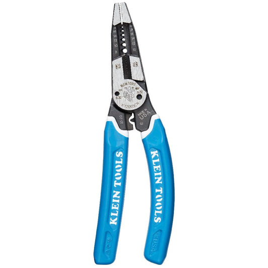 Klein-Kurve® Heavy-Duty Wire Stripper / Cutter / Crimper Multi Tool, 8-20 AWG - Klein Tools