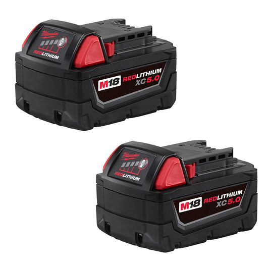 M18™ REDLITHIUM™ XC5.0 Extended Capacity Battery Two Pack - Milwaukee
