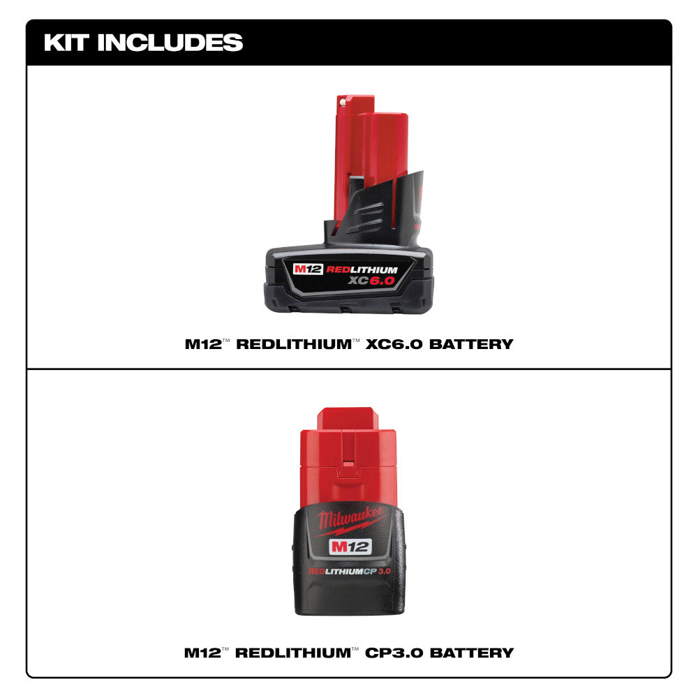 M12™ REDLITHIUM™ 3.0 Compact Battery Pack - Milwaukee