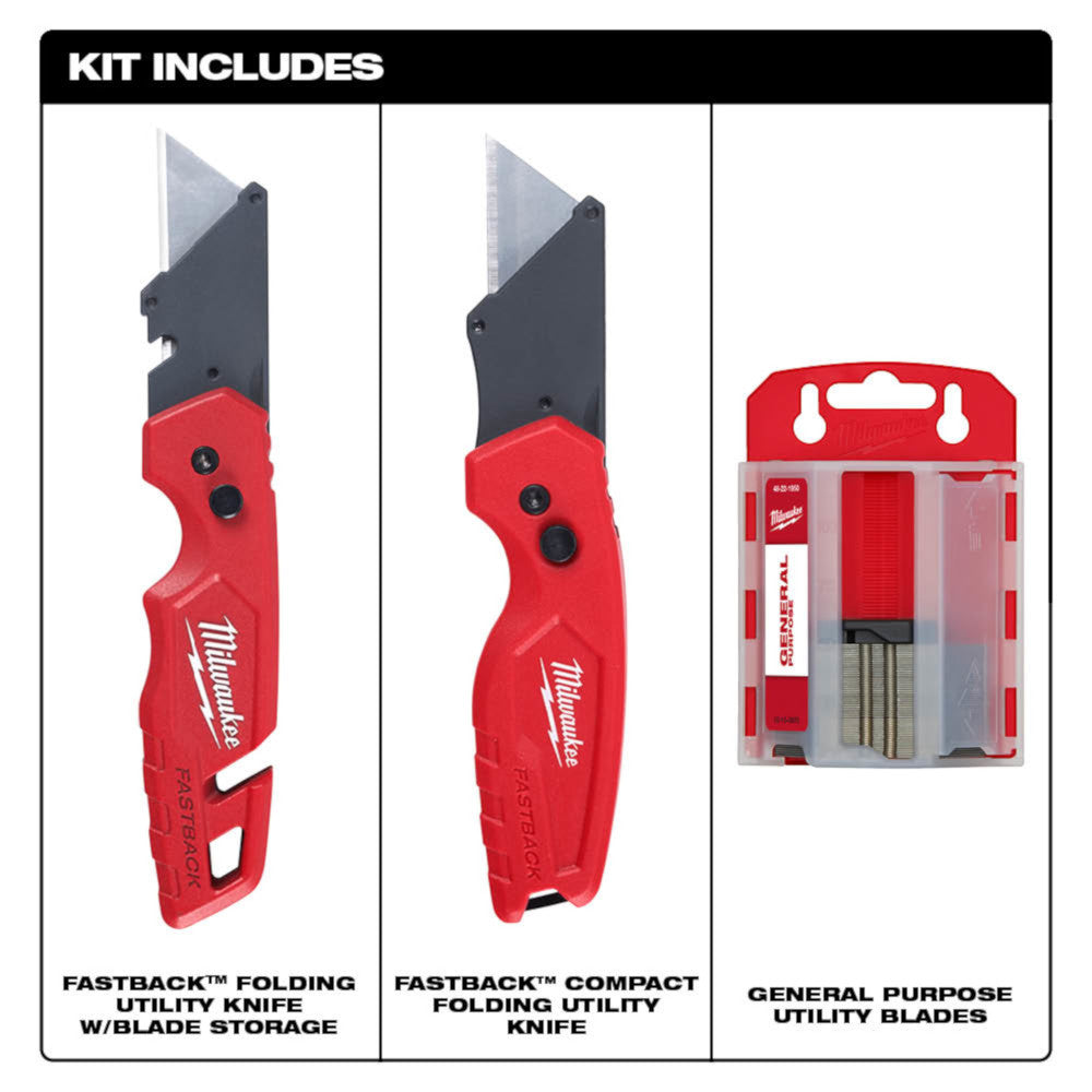 FASTBACK™ Folding Utility Knife with Blade Storage - Milwaukee