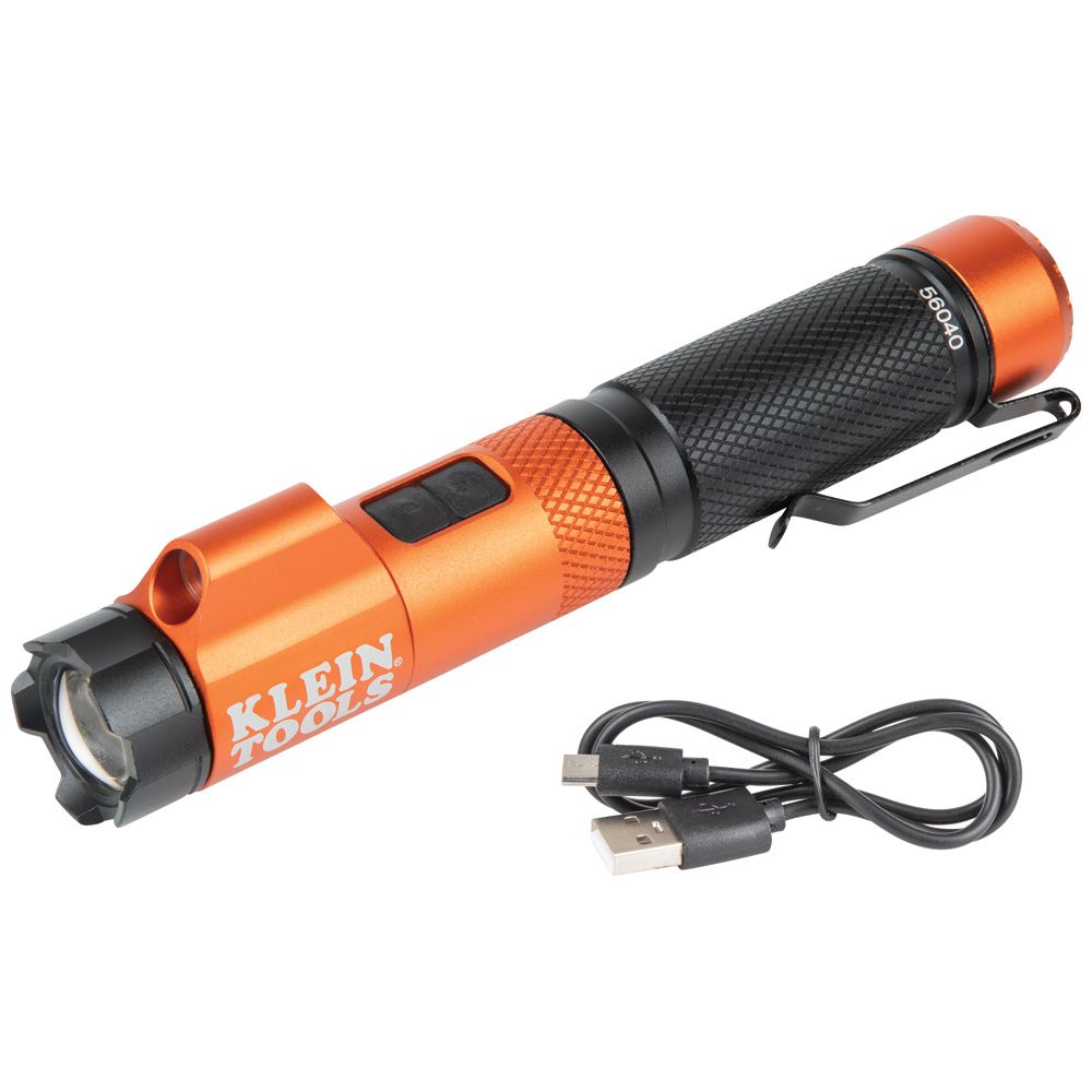 Rechargeable Focus Flashlight with Laser - Klein Tools