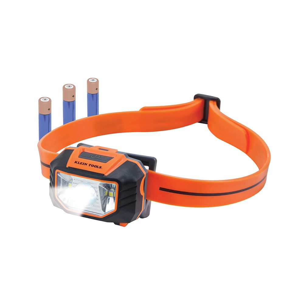 LED Headlamp with Silicone Hard Hat Strap - Klein Tools