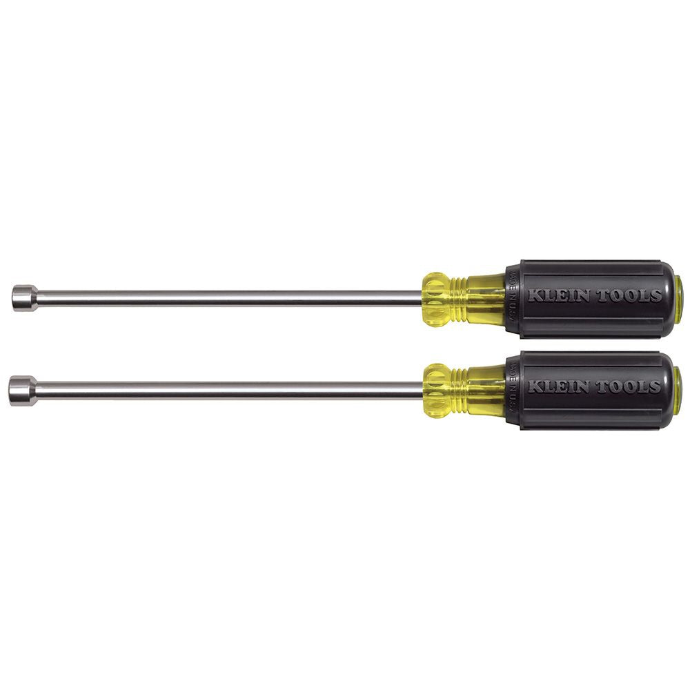 Nut Driver Set, Magnetic Nut Drivers, 6-Inch Shafts, 2-Piece - Klein Tools