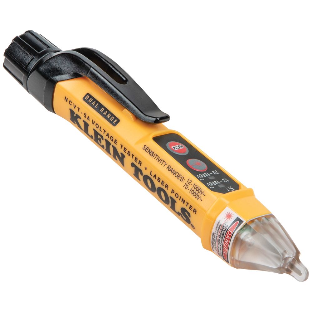 Non-Contact Voltage Tester Pen, Dual Range, with Laser Pointer - Klein Tools
